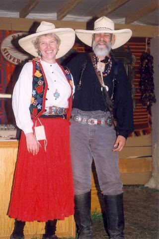 Chris and Leslie at Yankee Peddler Arts and Craft Show, September 1999
